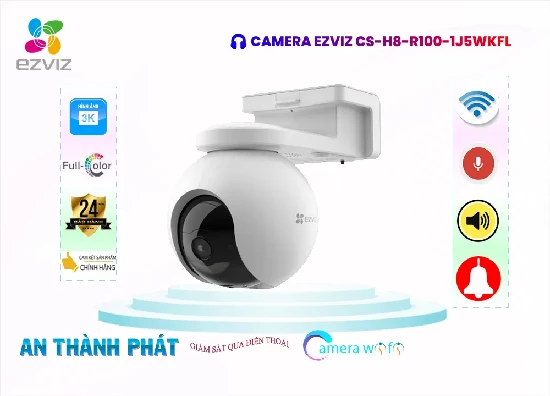 Lắp đặt camera ✓ Camera An Ninh  Wifi Ezviz CS-H8-R100-1J5WKFL Giá rẻ