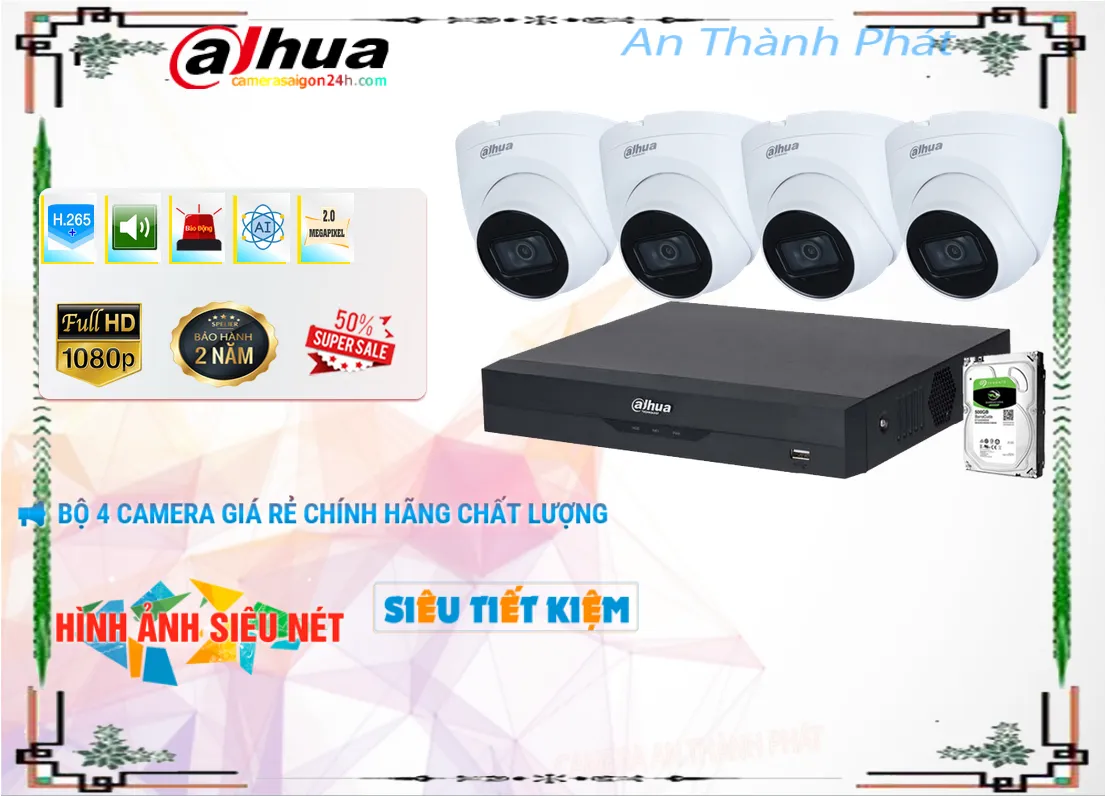 gói camera độ phân giải cao Dahua, camera Dahua cho shop cửa hàng, giải pháp camera độ phân giải cao cho shop, gói