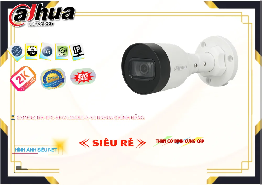 Camera Dahua DH,IPC,HFW1430S1,A,S5,DH IPC HFW1430S1 A S5,Giá Bán DH,IPC,HFW1430S1,A,S5 sắc nét Dahua