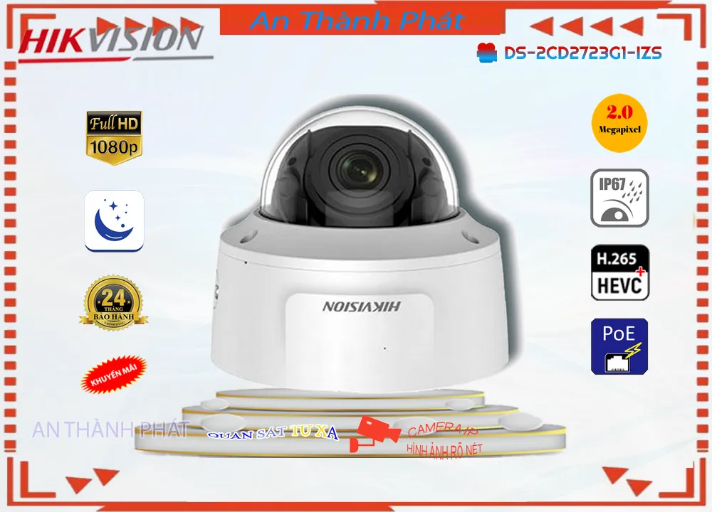 Camera Hikvision DS-2CD2723G1-IZS,Giá DS-2CD2723G1-IZS,phân phối DS-2CD2723G1-IZS,DS-2CD2723G1-IZSBán Giá