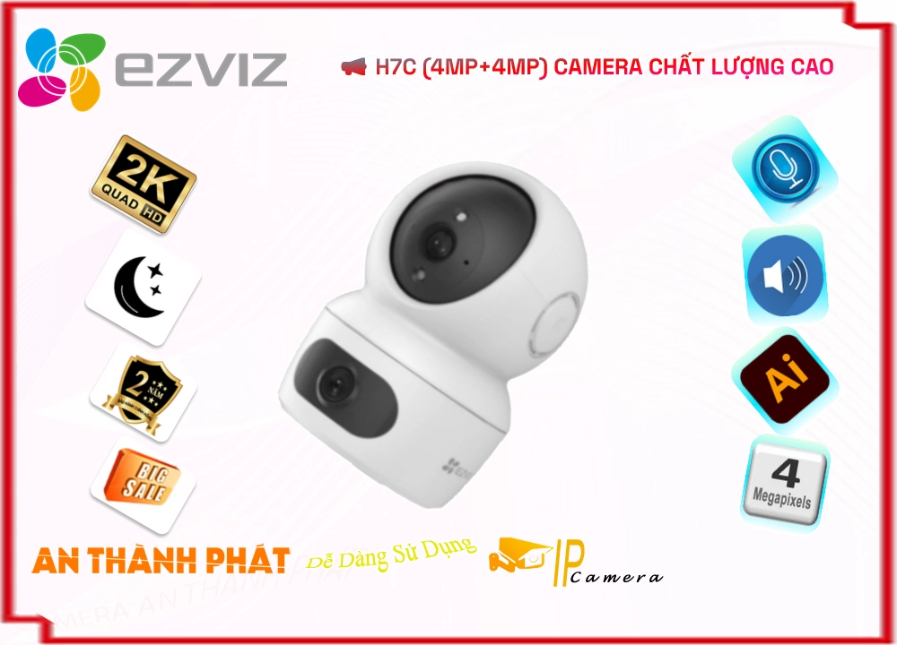 H7C (4MP+4MP) Camera Wifi Ezviz,Giá Wifi Không Dây H7C (4MP+4MP),phân phối H7C (4MP+4MP),H7C (4MP+4MP) Bán Giá Rẻ,Giá