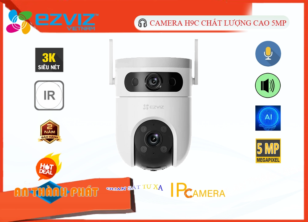 Camera Không Dây H9C (5MP+5MP) Chi phí phù hợp,Giá H9C (5MP+5MP),H9C (5MP+5MP) Giá Khuyến Mãi,bán H9C (5MP+5MP), Wifi