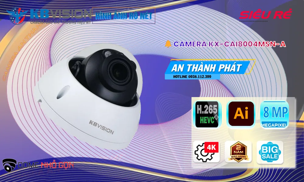 ✔ KX-CAi8004MSN-A Camera An Ninh KBvision