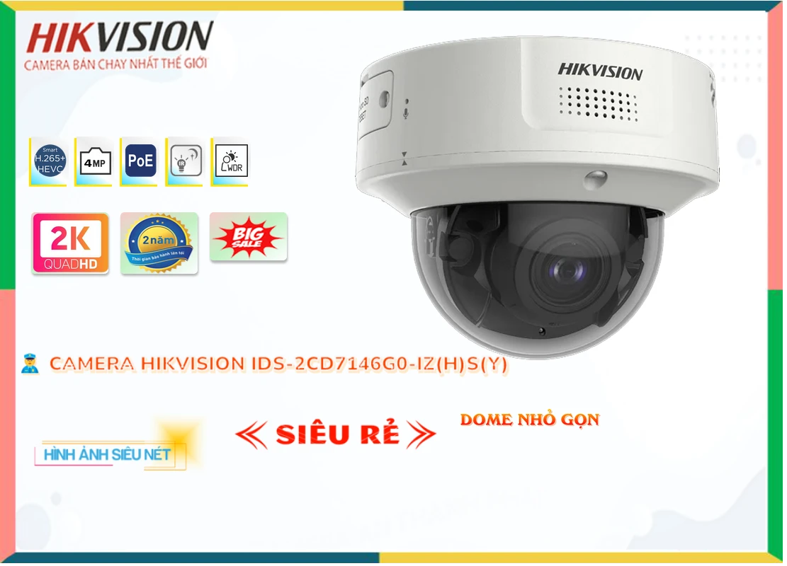 iDS 2CD7146G0 IZ(H)S(Y),Camera Hikvision iDS-2CD7146G0-IZ(H)S(Y),iDS-2CD7146G0-IZ(H)S(Y) Giá rẻ