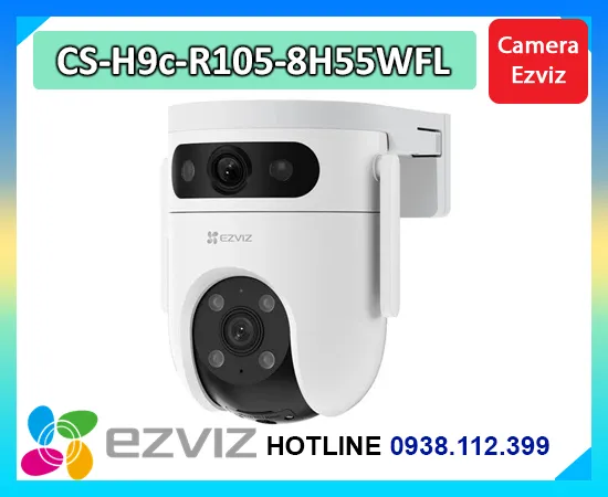 Camera EZVIZ CS-H9c-R105-8H55WFL, Camera WiFi EZVIZ H9c hai ống kính, Camera EZVIZ H9c độ phân giải kép 5MP, Camera EZVIZ H9c quay quét ngoài trời, Camera EZVIZ H9c phát hiện người bằng AI, Camera EZVIZ H9c theo dõi chuyển động thông minh, Camera EZVIZ H9c quan sát ban đêm có màu, Giá camera EZVIZ CS-H9c-R105-8H55WFL, Lắp đặt camera EZVIZ H9c tại TP.HCM