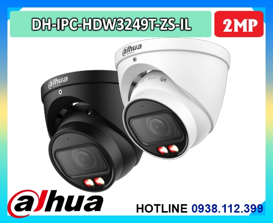 camera Dahua DH-IPC-HDW3249T-ZS-IL, camera IP Dome Dahua 2MP, camera WizSense Dahua, camera Smart Dual Light Dahua, camera IP AN THÀNH PHÁT