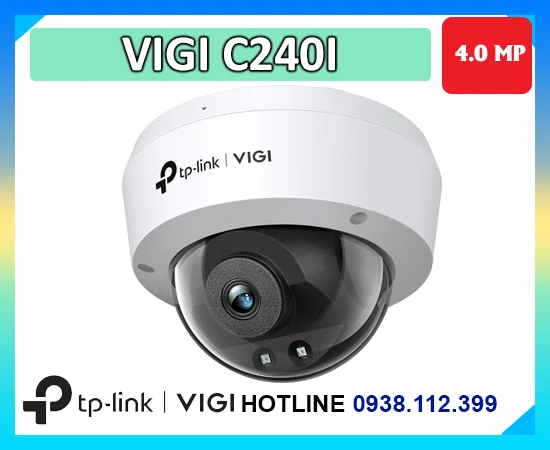 camera ip chống phá VIGI C240I, camera ngoài trời IP67 VIGI C240I, camera hồng ngoại VIGI C240I, camera nhận diện chuyển động VIGI C240I, camera 4MP VIGI C240I, camera PoE VIGI C240I, camera dome chống nước VIGI C240I