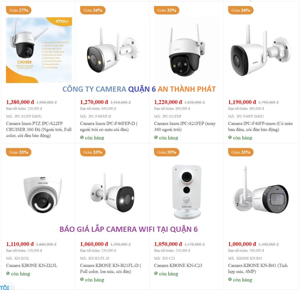 lắp camera wifi tại quận 6