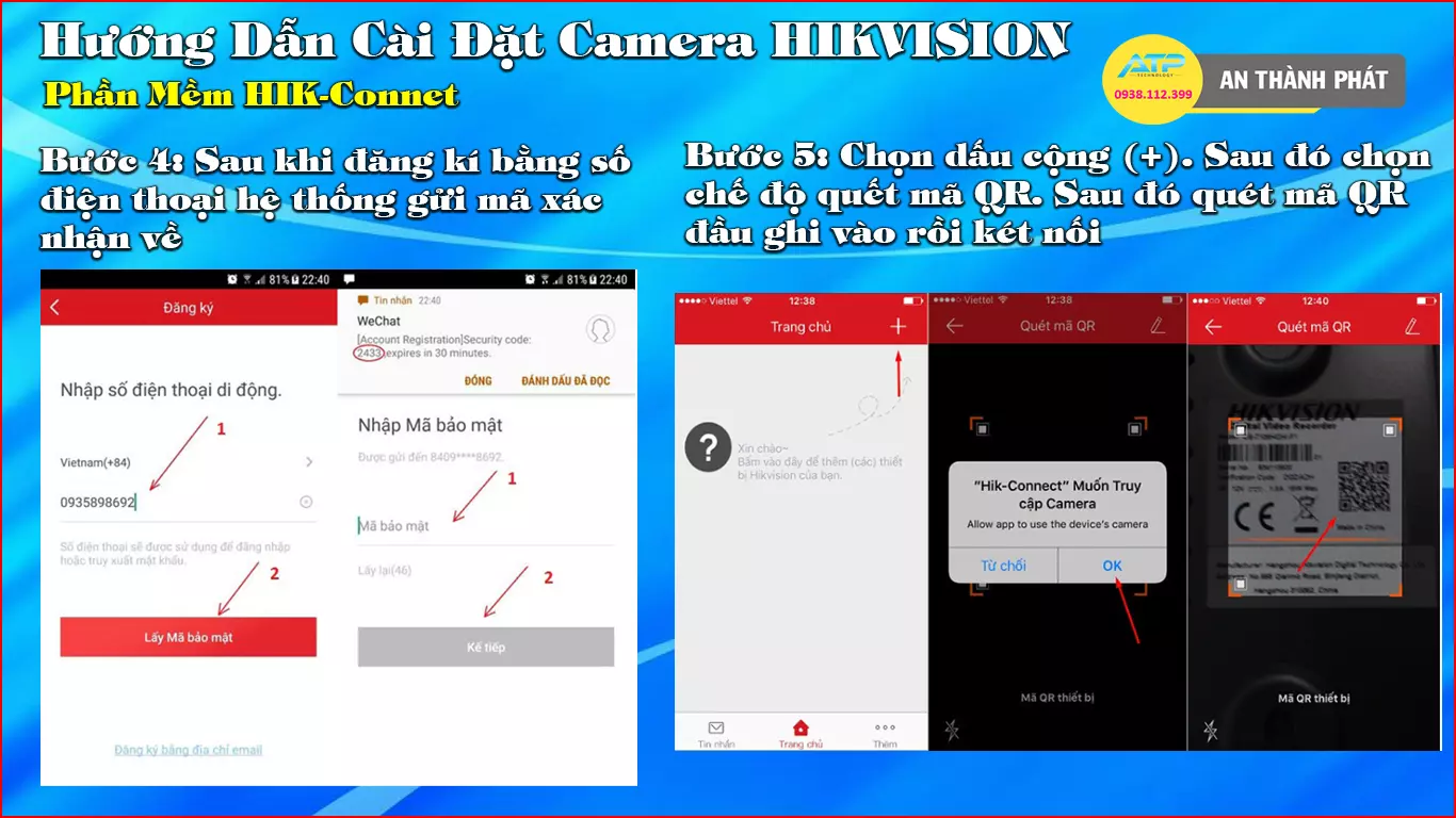 Hướng Dẫn Cài Đặt Xem Camera Hikvision Cho Điện Thoại