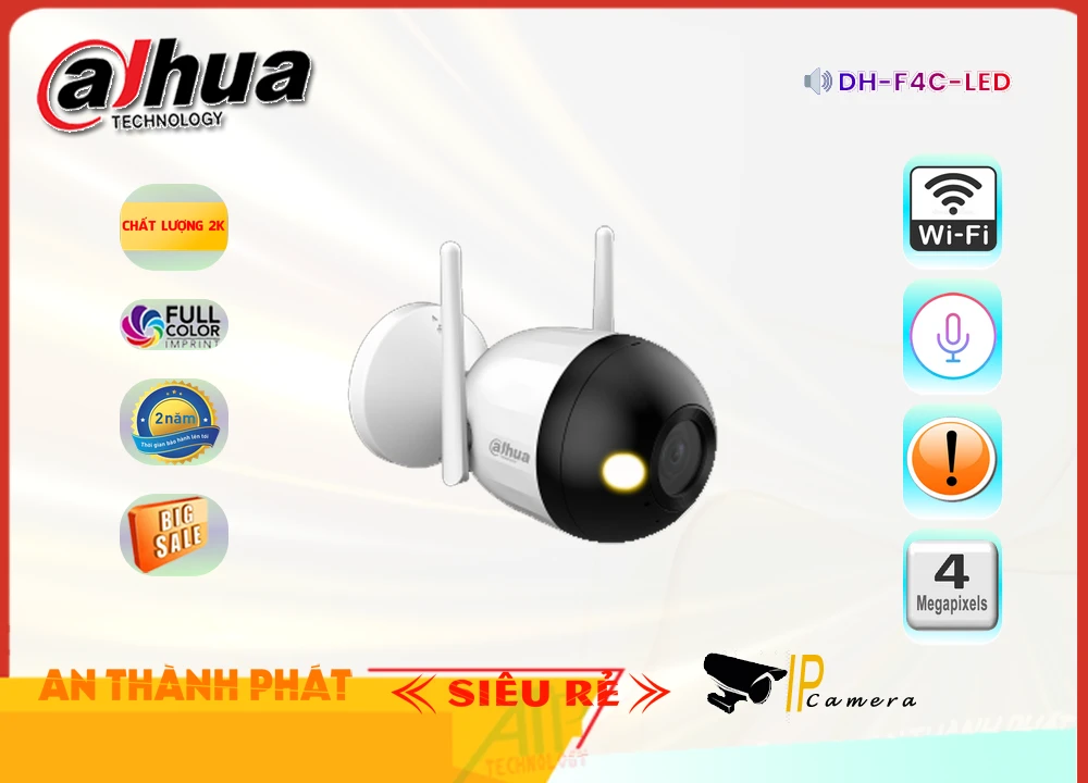Camera Dahua DH-F4C-LED,DH F4C LED,Giá Bán Camera DH-F4C-LED Dahua ,DH-F4C-LED Giá Khuyến Mãi,DH-F4C-LED Giá