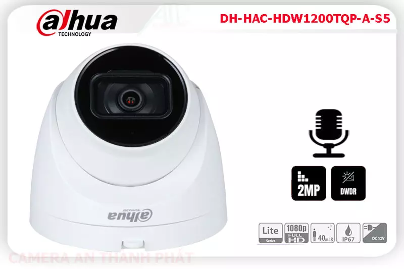 Camera Dahua Dome DH-HAC-HDW1200TQP-A-S5 Camera Dahua Dome DH-HAC-HDW1200TQP-A-S5
