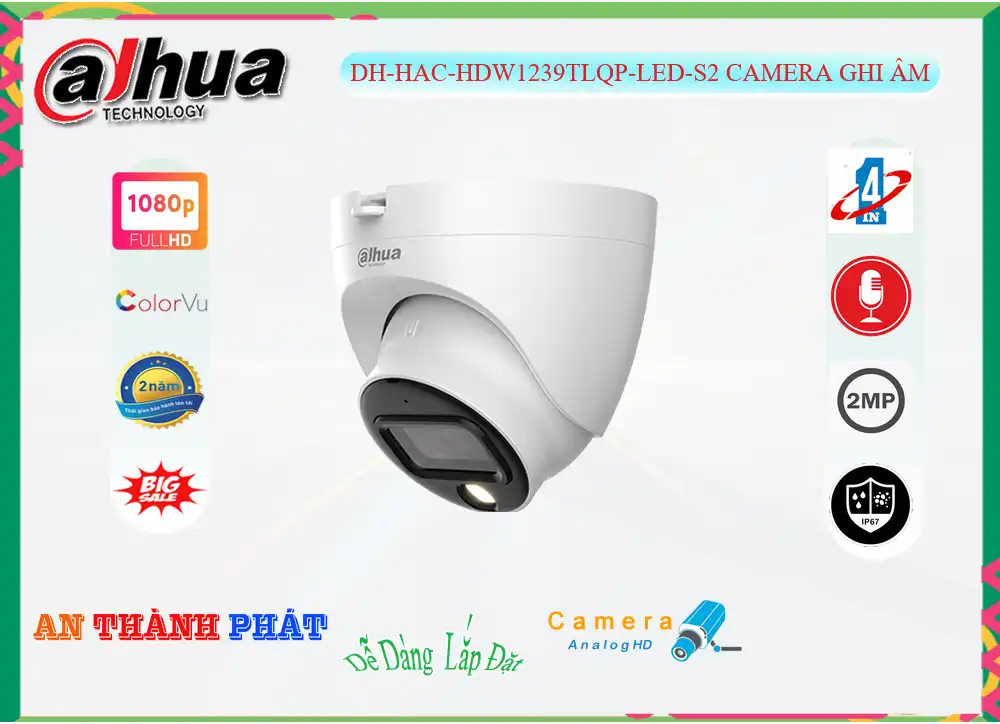 DH-HAC-HDW1239TLQP-LED-S2 sắc nét Dahua DH-HAC-HDW1239TLQP-LED-S2 sắc nét Dahua
