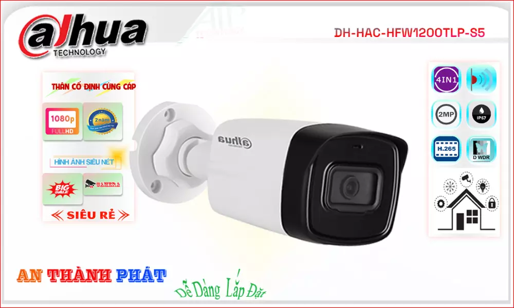 Camera dahua DH-HAC-HFW1200TLP-S5,thông số DH-HAC-HFW1200TLP-S5,DH-HAC-HFW1200TLP-S5 Giá rẻ,DH HAC HFW1200TLP S5,Chất