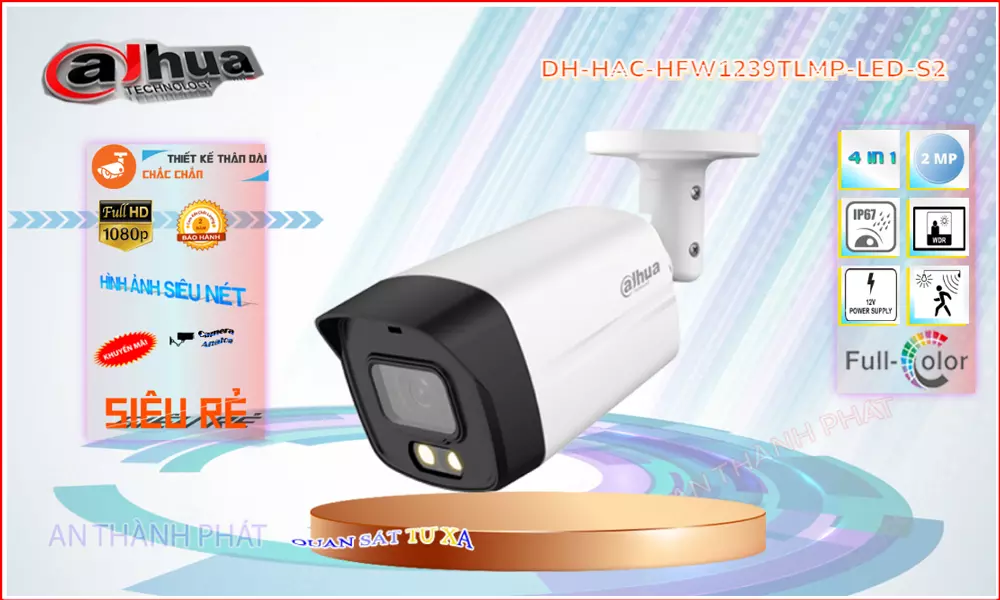 Camera Dahua DH-HAC-HFW1239TLMP-LED-S2,thông số DH-HAC-HFW1239TLMP-LED-S2,DH-HAC-HFW1239TLMP-LED-S2 Giá rẻ,DH HAC