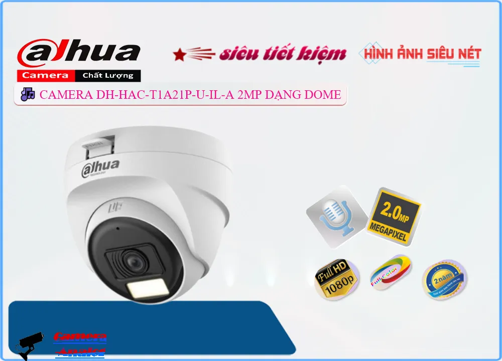 Camera Dome Dahua DH-HAC-T1A21P-U-IL-A 2MP,Bán Giá DH-HAC-T1A21P-U-IL-A,Giá buôn DH-HAC-T1A21P-U-IL-A,DH-HAC-T1A21P-U-IL-A Camera Dahua Bán Sỉ,DH-HAC-T1A21P-U-IL-A chiết khấu cao,Giá Bán DH-HAC-T1A21P-U-IL-A FULL HD 1080P 0 MP  