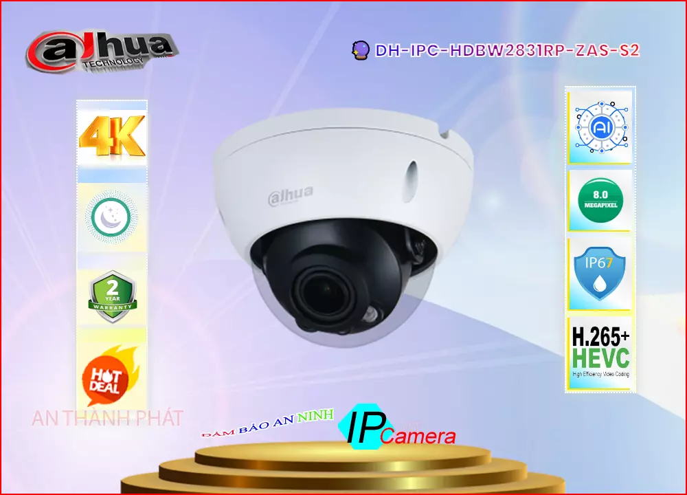 Camera IP Dahua DH-IPC-HDBW2831RP-ZAS-S2,Chất Lượng DH-IPC-HDBW2831RP-ZAS-S2,DH-IPC-HDBW2831RP-ZAS-S2 Công Nghệ