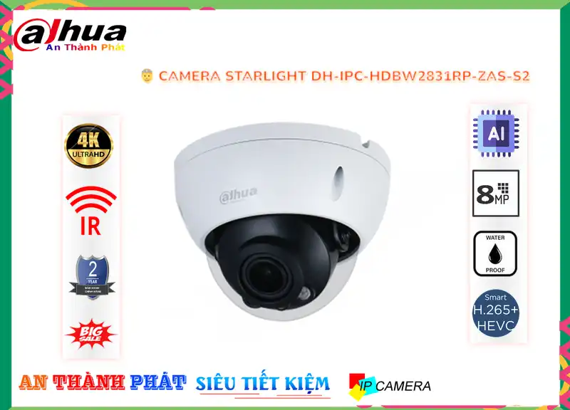 DH-IPC-HDBW2831RP-ZAS-S2 sắc nét Dahua DH-IPC-HDBW2831RP-ZAS-S2 sắc nét Dahua