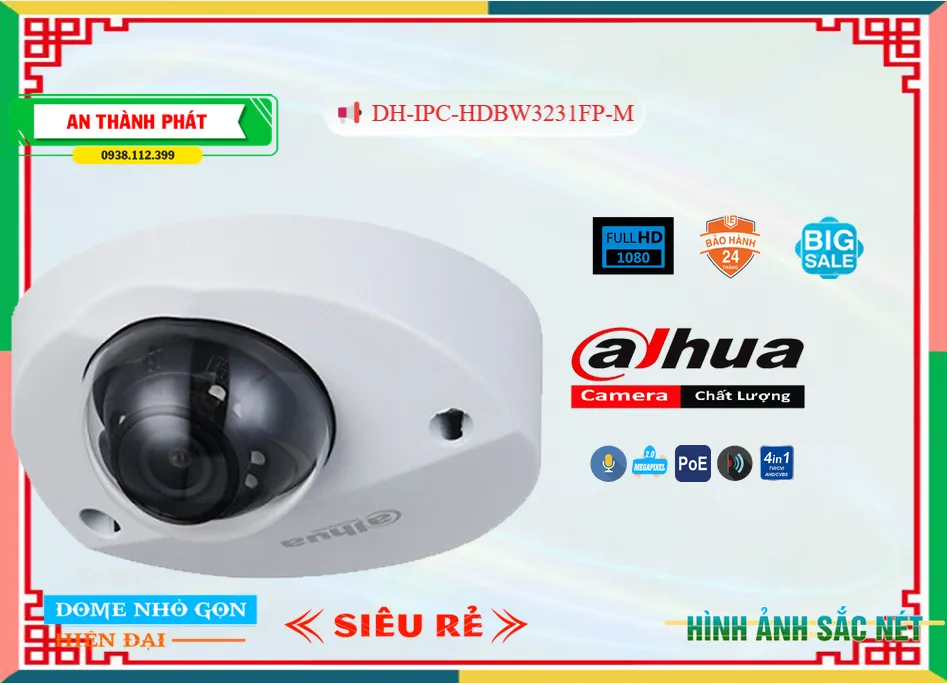 Camera Dahua DH-IPC-HDBW3231FP-M,Chất Lượng DH-IPC-HDBW3231FP-M,DH-IPC-HDBW3231FP-M Công Nghệ