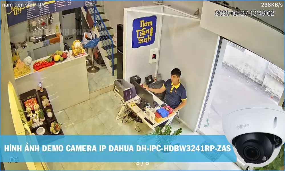 hình ảnh demo camera Dahua DH-IPC-HDBW3241RP-ZAS