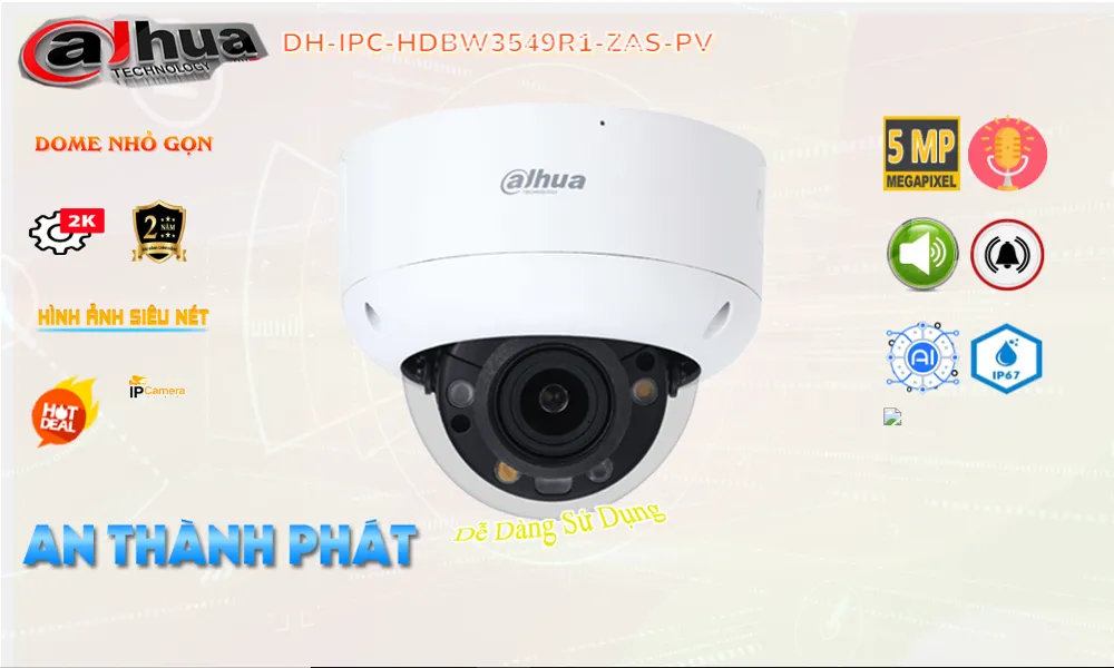 điểm nổi bật của camera ip Dahua DH-IPC-HDBW3549R1-ZAS-PV
