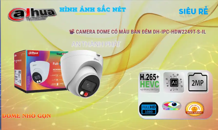 DH-IPC-HDW2249T-S-IL sắc nét Dahua