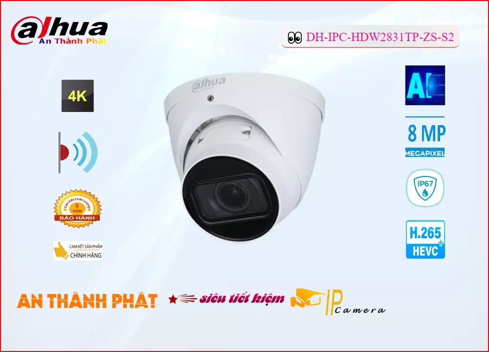 Camera IP Dahua DH-IPC-HDW2831TP-ZS-S2,thông số DH-IPC-HDW2831TP-ZS-S2,DH IPC HDW2831TP ZS S2,Chất Lượng