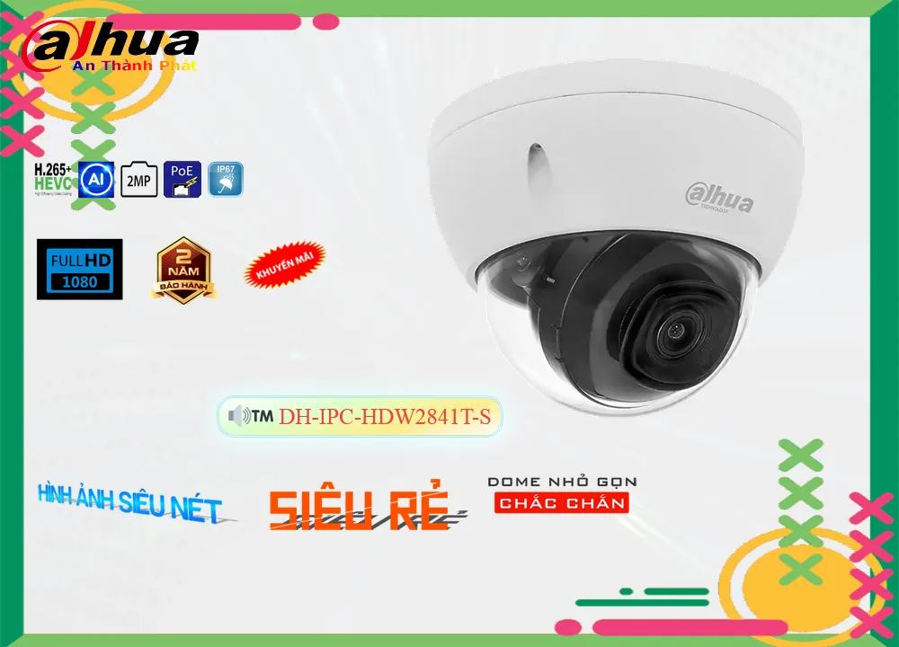 Camera Dahua DH-IPC-HDW2841T-S,DH IPC HDW2841T S, Giá Bán DH-IPC-HDW2841T-S,DH-IPC-HDW2841T-S Giá Khuyến Mãi