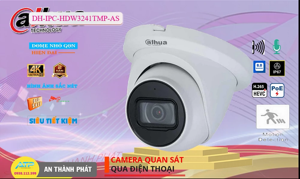 Camera  Dahua Giá rẻ DH-IPC-HDW3241TMP-AS
