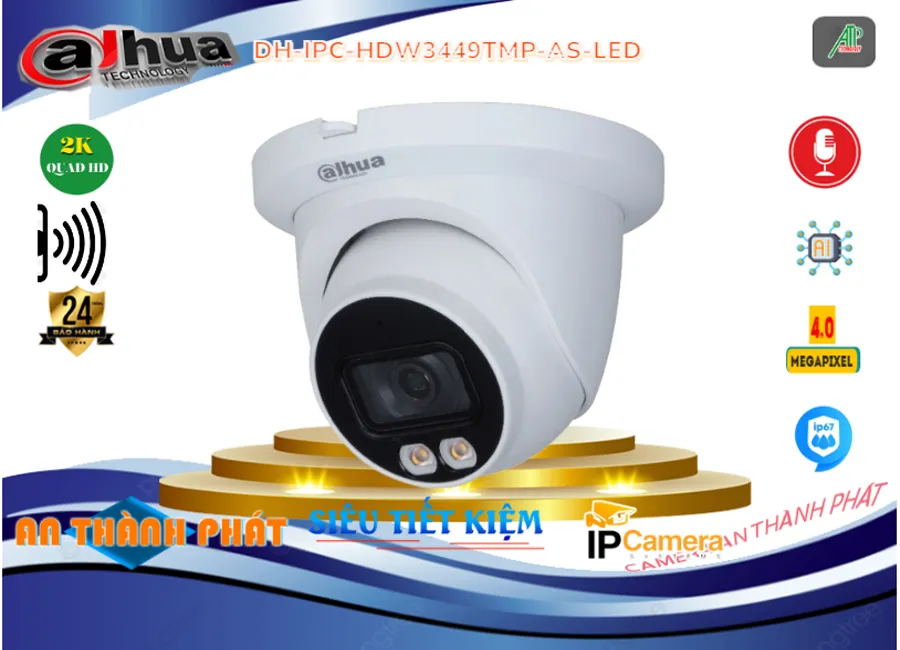 DH IPC HDW3449TMP AS LED,Camera IP Dahua DH-IPC-HDW3449TMP-AS-LED,Chất Lượng DH-IPC-HDW3449TMP-AS-LED,Giá