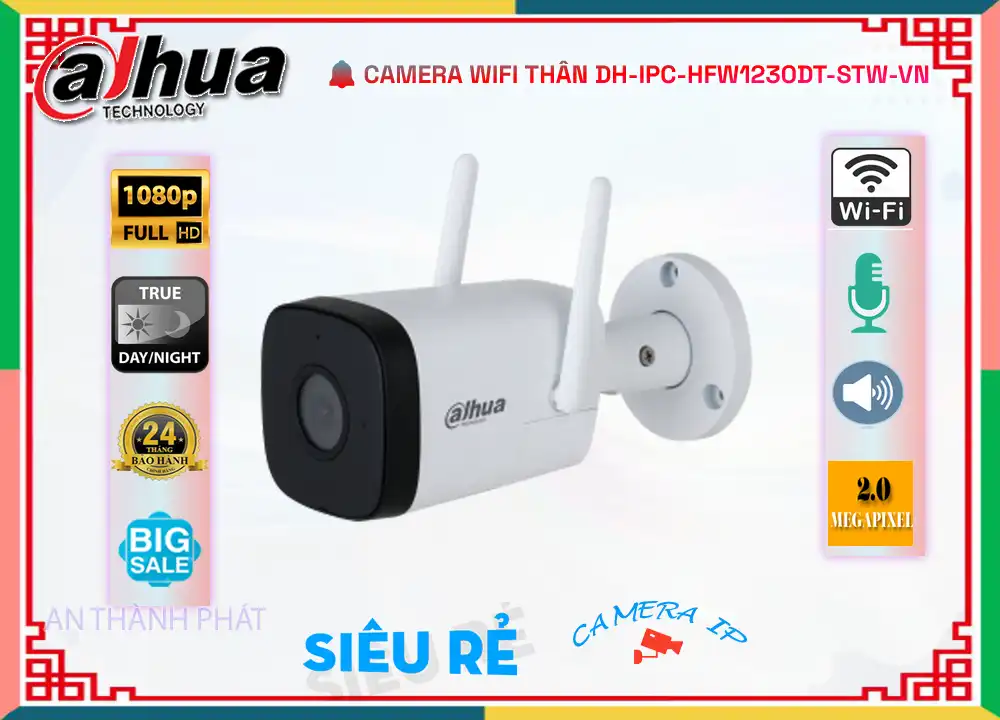 Camera Dahua DH-IPC-HFW1230DT-STW-VN,DH IPC HFW1230DT STW VN,Giá Bán DH-IPC-HFW1230DT-STW-VN,DH-IPC-HFW1230DT-STW-VN