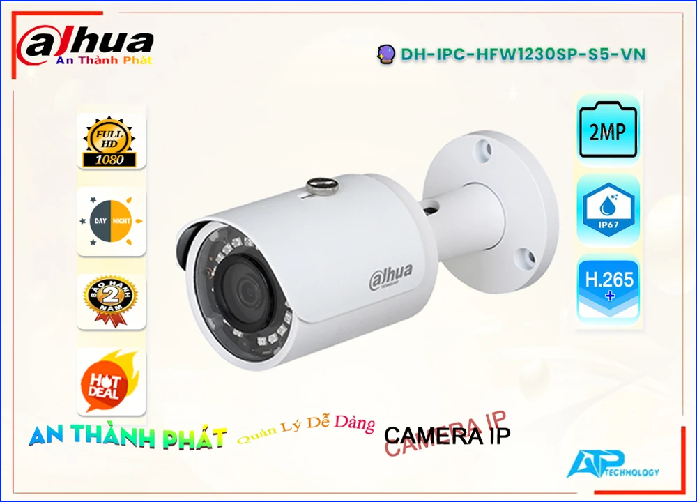 DH IPC HFW1230SP S5 VN,Camera IP Dahua DH-IPC-HFW1230SP-S5-VN,Chất Lượng DH-IPC-HFW1230SP-S5-VN,Giá