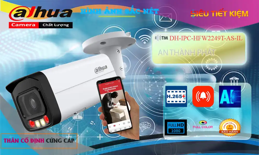 DH-IPC-HFW2249T-AS-IL sắc nét Dahua DH-IPC-HFW2249T-AS-IL sắc nét Dahua