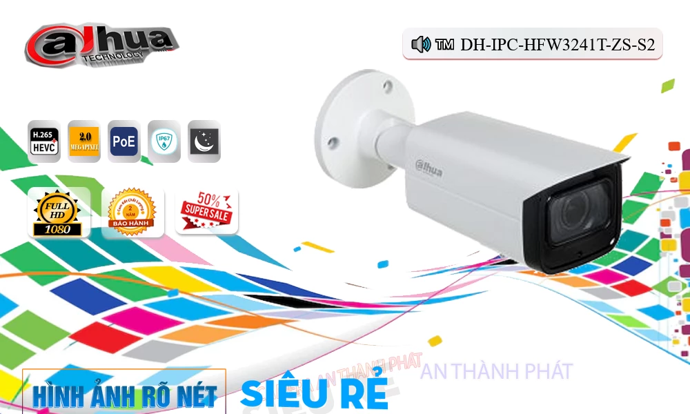 DH-IPC-HFW3241T-ZS-S2 Camera An Ninh Tiết Kiệm