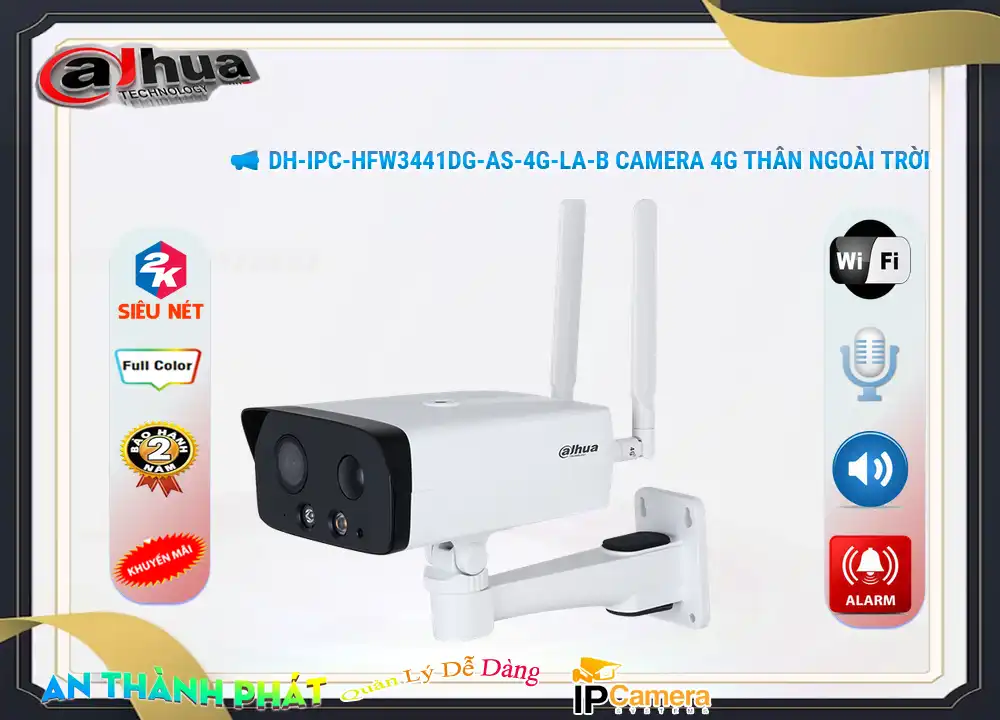 Camera 4G Dahua DH-IPC-HFW3441DG-AS-4G-LA-B,DH-IPC-HFW3441DG-AS-4G-LA-B Giá rẻ ,DH-IPC-HFW3441DG-AS-4G-LA-B Giá Thấp