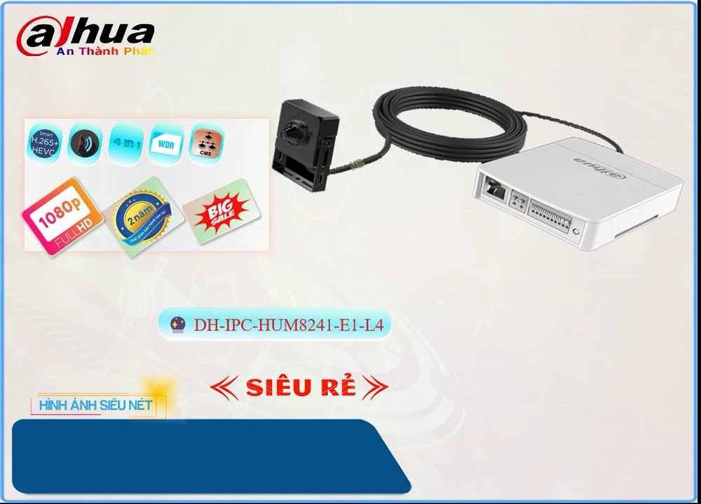 Bộ kit camera Dahua DH-IPC-HUM8241-E1-L4,DH IPC HUM8241 E1 L4,Giá Bán DH-IPC-HUM8241-E1-L4,DH-IPC-HUM8241-E1-L4 Giá