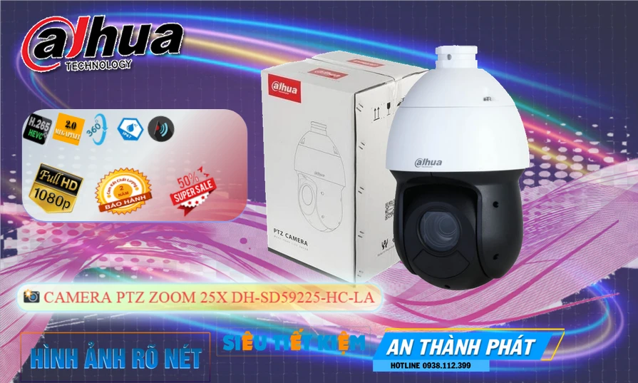 DH-SD59225-HC-LA sắc nét Dahua
