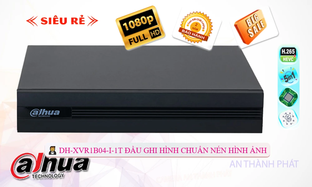 DH-XVR1B04-I-1T Đầu Thu Dahua