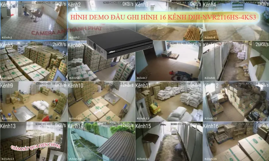 ✪  DHI-NVR2116HS-4KS3 Dahua Thiết kế Đẹp