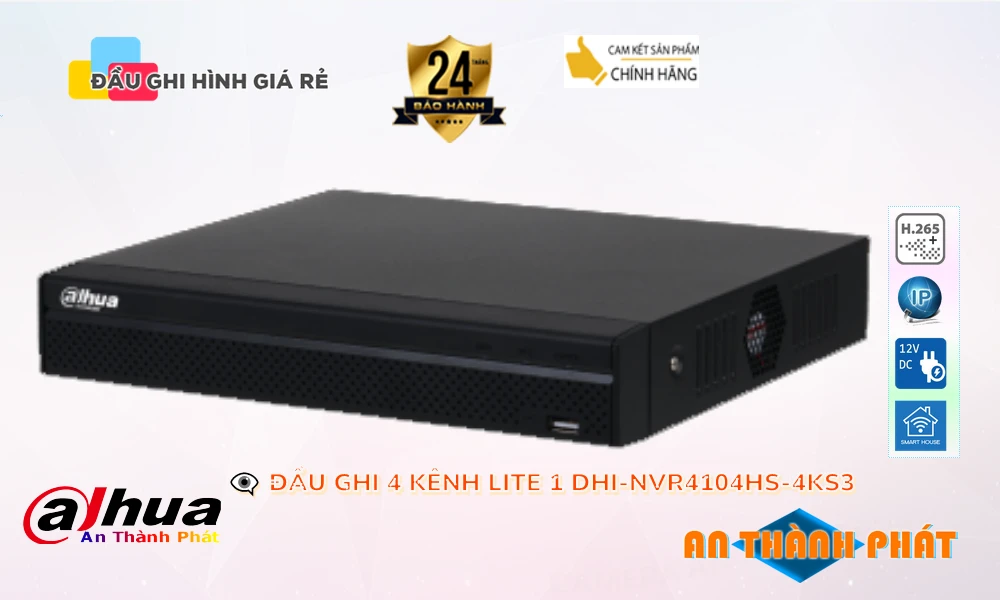 DHI-NVR4104HS-4KS3 Đầu Ghi Hình Chức Năng Cao Cấp