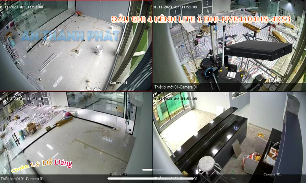 DHI-NVR4104HS-4KS3 Đầu Ghi Hình Chức Năng Cao Cấp