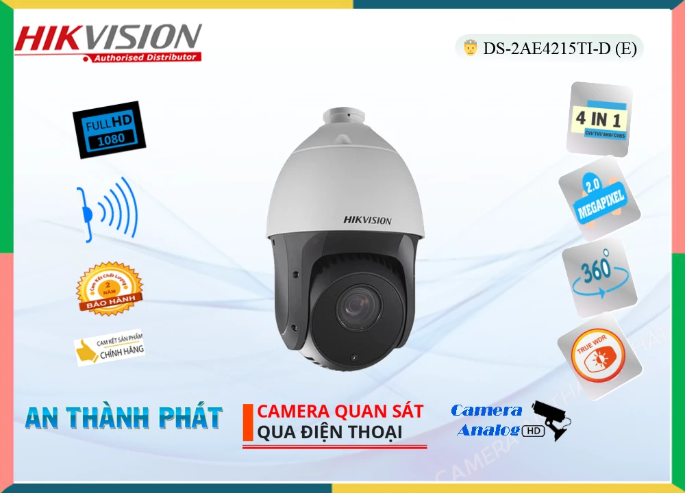 Camera Hikvision DS-2AE4215TI-D(E),DS 2AE4215TI D(E),Giá Bán DS-2AE4215TI-D(E),DS-2AE4215TI-D(E) Giá Khuyến