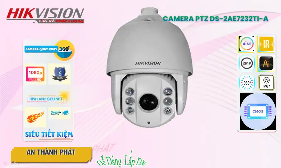 DS-2AE7232TI-A sắc nét Hikvision DS-2AE7232TI-A sắc nét Hikvision