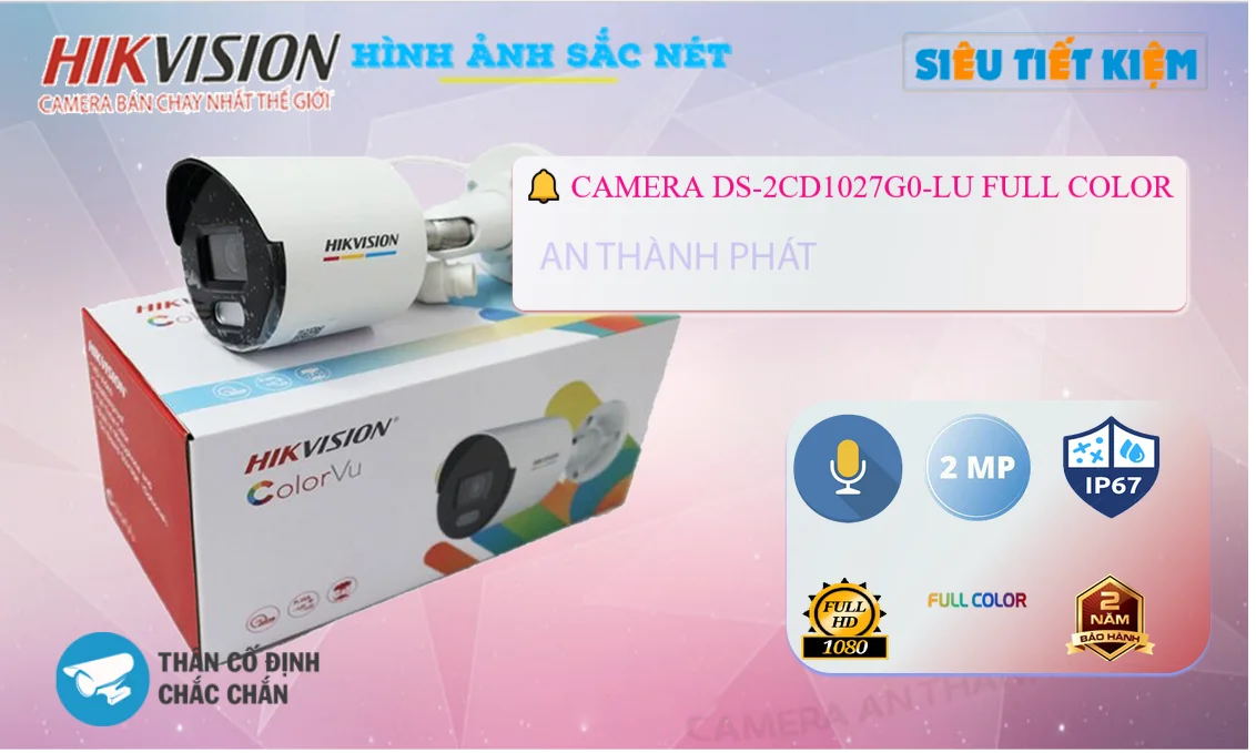 DS-2CD1027G0-LU Camera Giá Rẻ Hikvision DS-2CD1027G0-LU Camera Giá Rẻ Hikvision