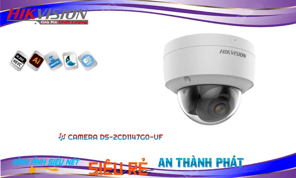➠  DS-2CD1147G0-UF sắc nét Hikvision