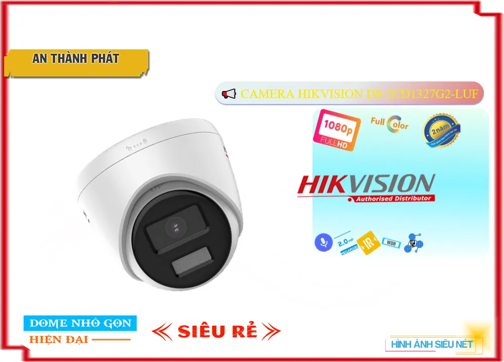 Camera Hikvision DS-2CD1327G2-LUF, thông số DS-2CD1327G2-LUF,DS-2CD1327G2-LUF Giá rẻ ,DS 2CD1327G2 LUF, Chất Lượng
