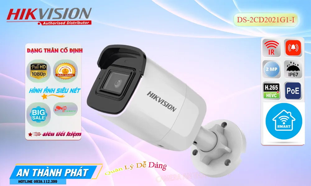 Camera Hikvision DS-2CD2021G1-I