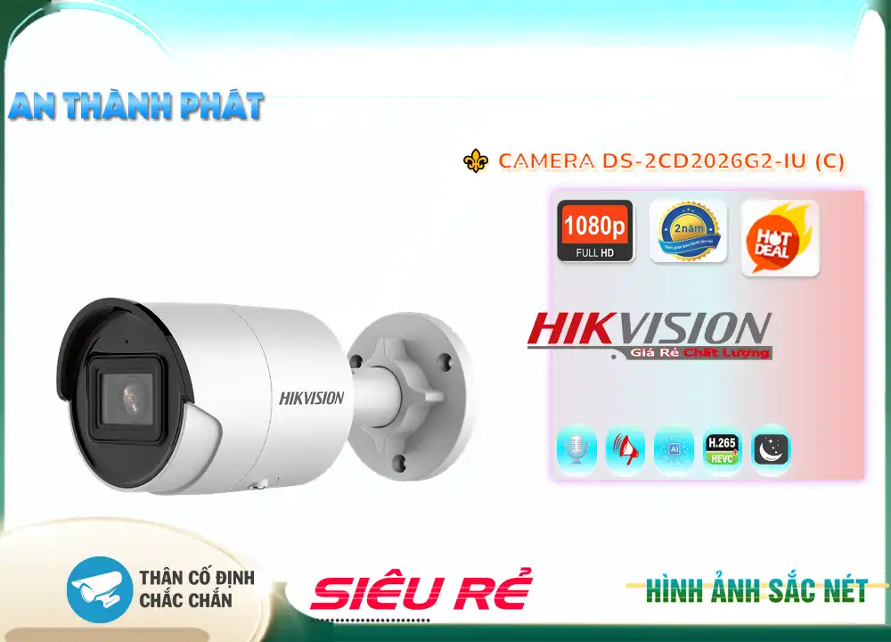 Camera Hikvision DS-2CD2026G2-IU (C),Giá giá sỉ DS-2CD2026G2-IU (C) Cấp Nguồ Qua Dây Mạng ,Nhà Phân Phối DS-2CD2026G2-IU (C), Loại Camera an ninh DS-2CD2026G2-IU (C) Bán Lỗ,DS-2CD2026G2-IU (C) bán chạy nhất,công nghê DS-2CD2026G2-IU (C) FULL HD 1080P ,DS-2CD2026G2-IU (C) Tốt nhất,thông số DS-2CD2026G2-IU (C),DS-2CD2026G2-IU (C) giá mới nhất,DS-2CD2026G2-IU (C) Giá Khuyến Mãi,DS-2CD2026G2-IU (C) rẻ nhất,DS-2CD2026G2-IU (C) Chất Lượng,bán DS-2CD2026G2-IU (C)