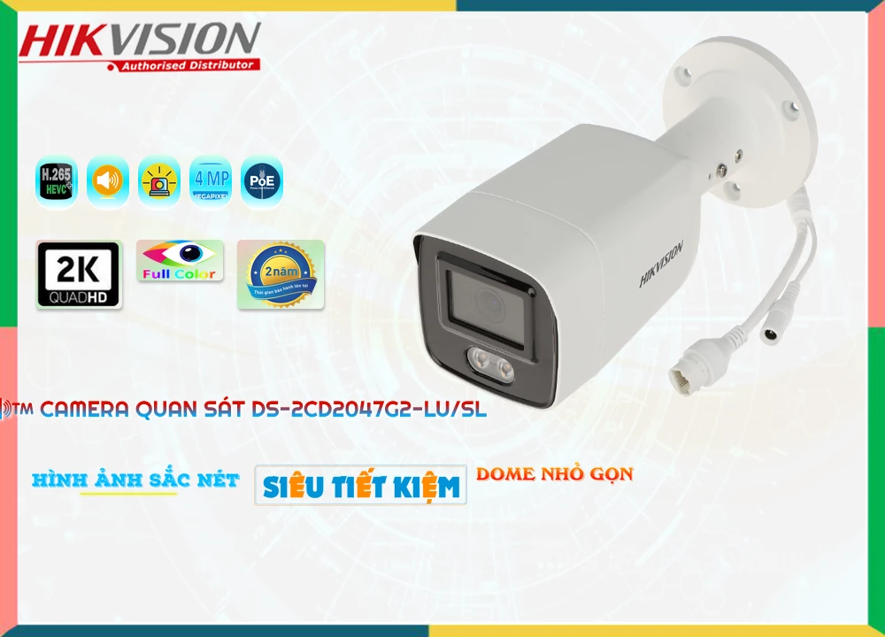 Camera Hikvision DS,2CD2047G2,LU/SL,DS 2CD2047G2 LU/SL,Giá Bán DS,2CD2047G2,LU/SL sắc nét Hikvision ,DS,2CD2047G2,LU/SL