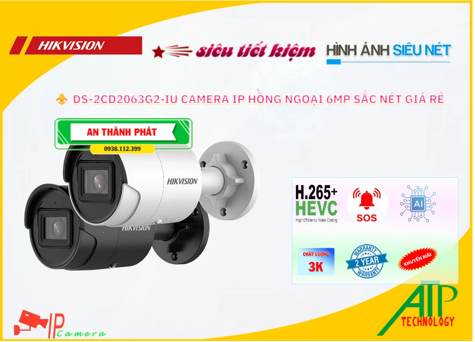 Camera Hikvision DS-2CD2063G2-IU,Giá DS-2CD2063G2-IU,DS-2CD2063G2-IU Giá Khuyến Mãi,bán DS-2CD2063G2-IU,DS-2CD2063G2-IU