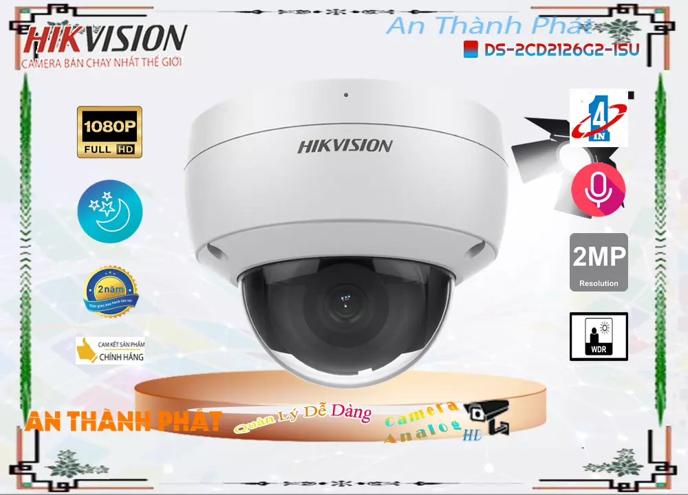 Camera Hikvision DS-2CD2126G2-ISU,DS-2CD2126G2-ISU Giá rẻ,DS-2CD2126G2-ISU Giá Thấp Nhất,Chất Lượng